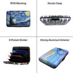 Blue Marble Armored Wallet - RFID blocking