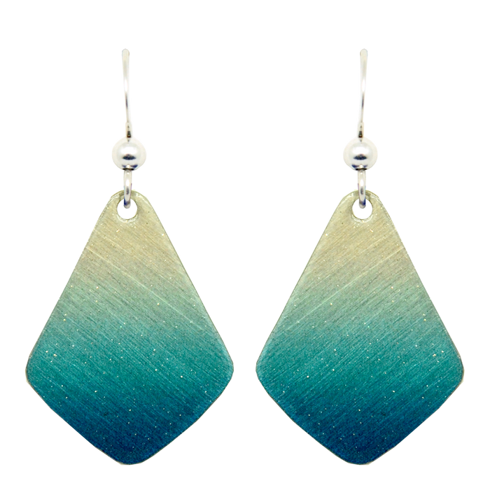 Blue Ombre Earrings, Sterling Silver Earwires, Item# 1065
