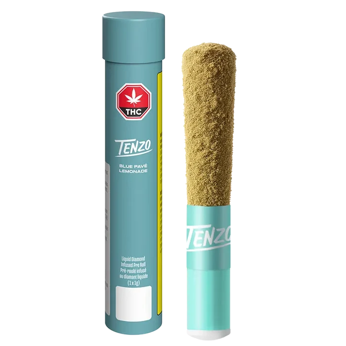 Tenzo 1 g Blue Pave Lemonade & Liquid Diamond Infused PR 1 x 1 g Pre-Rolls