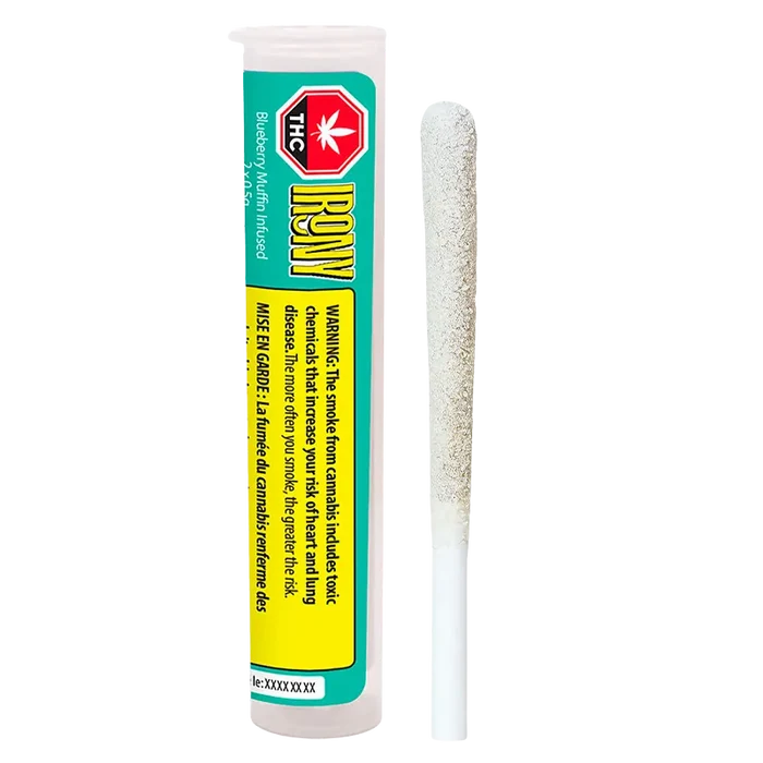 Irony 1 g Blueberry Muffin Infused PR 2 x 0.5 g Pre-Rolls