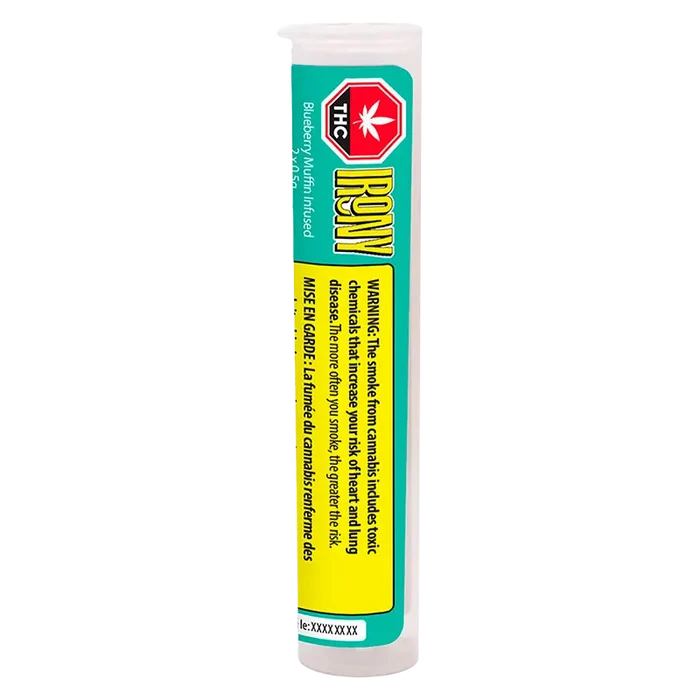 Irony 1 g Blueberry Muffin Infused PR 2 x 0.5 g Pre-Rolls