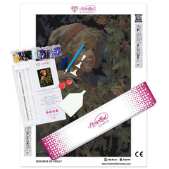 Boughs of Holly Diamond Painting Kit-30x40cm (12x16 in)-Heartful Diamonds