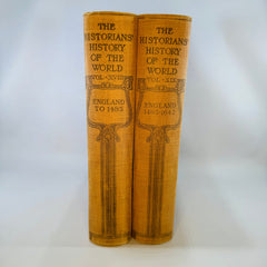 British History Reference Set — The Historians’ History of the World Vol. XVIII and XIX 1907 — Henry Smith Williams | England to 1485 and England 1485-1642,  British History