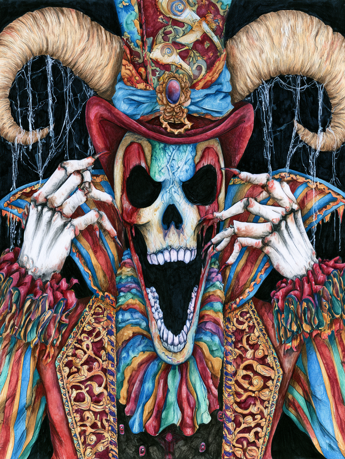 Carnival of the Damned Diamond Painting Kit-30x40cm (12x16 in)-Heartful Diamonds