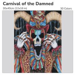 Carnival of the Damned Diamond Painting Kit-30x40cm (12x16 in)-Heartful Diamonds