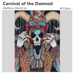 Carnival of the Damned Diamond Painting Kit-40x55cm (16x22 in)-Heartful Diamonds