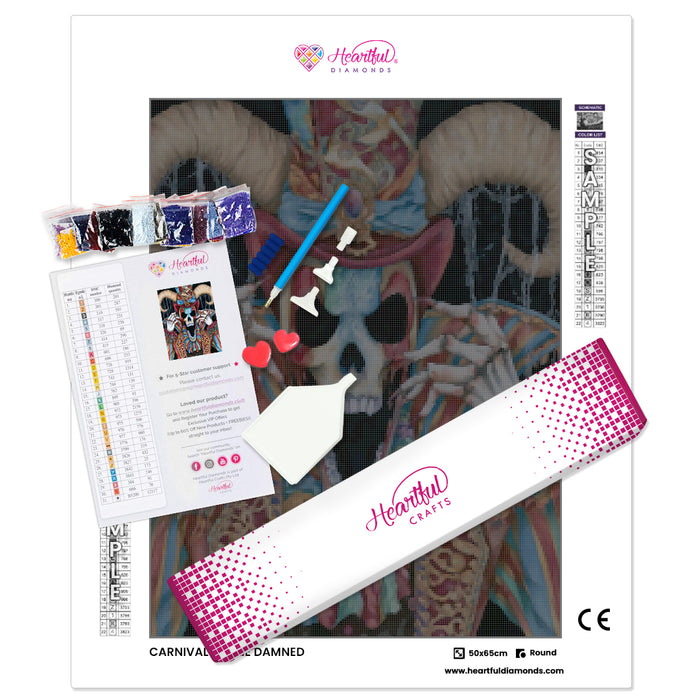 Carnival of the Damned Diamond Painting Kit-50x65cm (20x26 in)-Heartful Diamonds