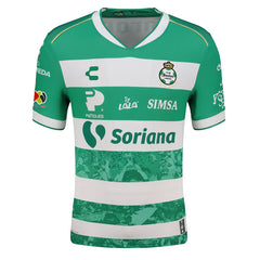 Charly Emmanuel Echeverria Men's Santos Laguna Home Jersey 25/26 w/ BBVA MX Patches (Green/White) | SoccerWearhouse
