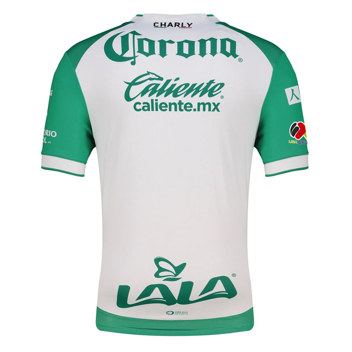 Charly Men's Santos Laguna Home Jersey 25/26 w/ BBVA MX Patches (Green/White) | SoccerWearhouse