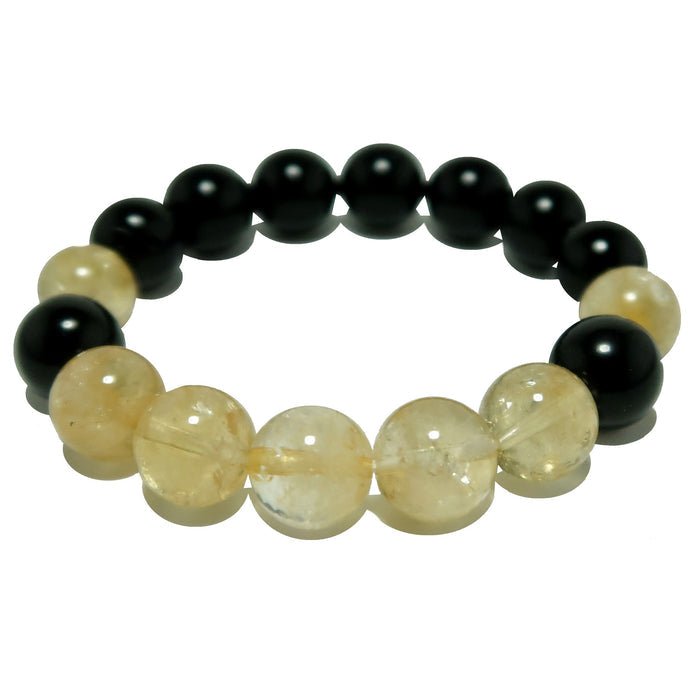 citrine rainbow obsidian bracelet