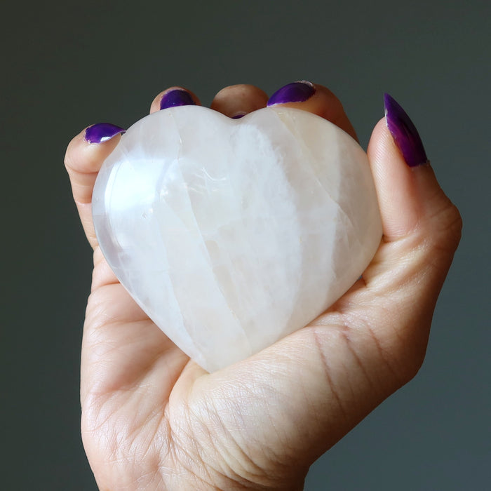 white quartz heart