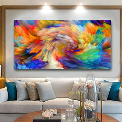 Colorful Dreams: Rainbow Cloud Splash Abstract