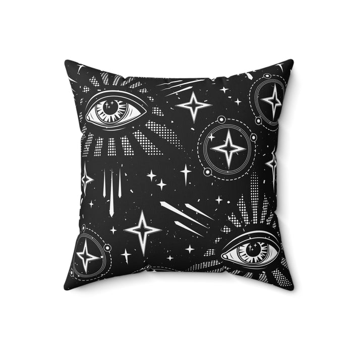 Cosmic Eyes Spun Polyester Square Pillow