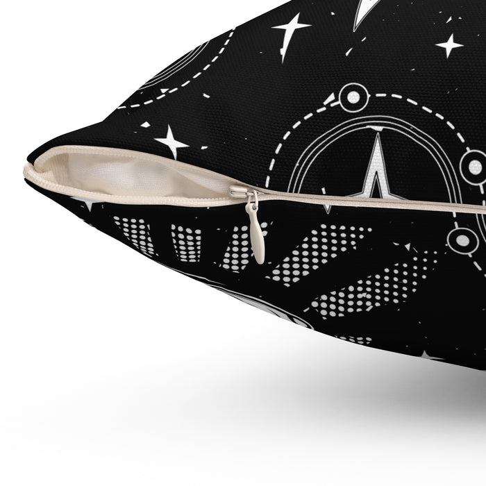 Cosmic Eyes Spun Polyester Square Pillow