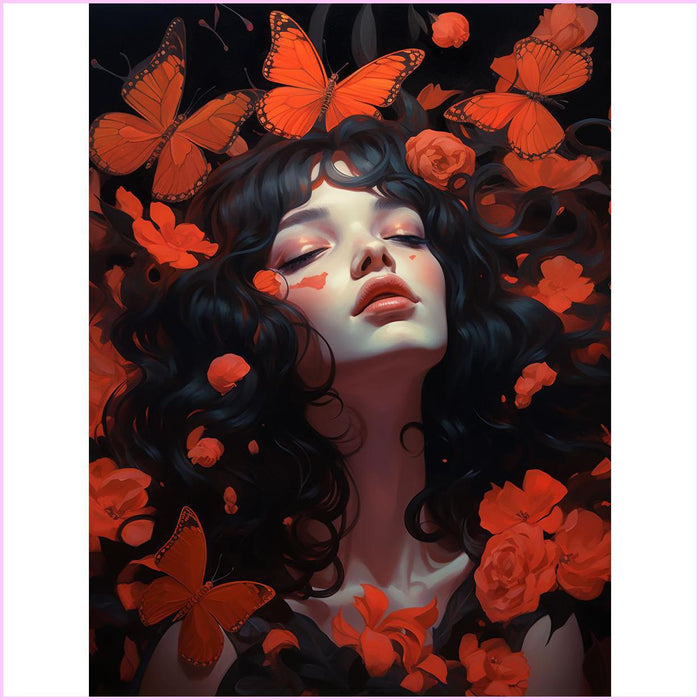 Crimson Dreams Diamond Painting Kit-30x40cm (12x16 in)-Heartful Diamonds
