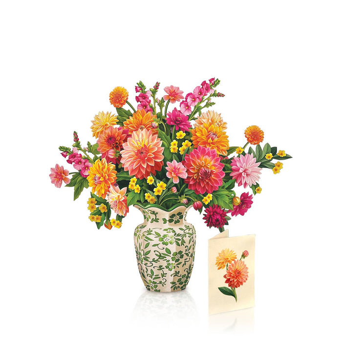 Dahlia Sunrise - Pop Up Card