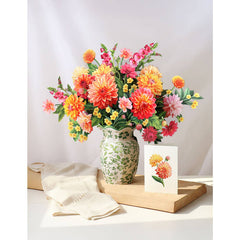 Dahlia Sunrise - Pop Up Card