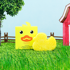 Danny Duck | Farm Animals Bath Sponge - 7+ Washes