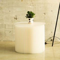Eco-Friendly Honeycomb Round Table 63cm: Portable and Sustainable Furniture