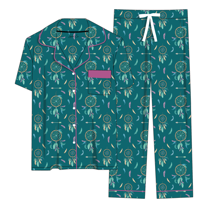 Elianna Dreamcatchers Bamboo Women's Luxe Lounge Short Set
