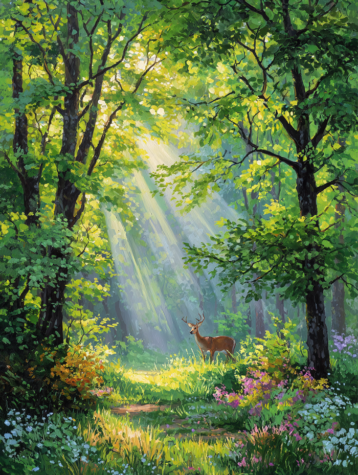 Ethereal Woodland Diamond Painting Kit-30x40cm (12x16 in)-Heartful Diamonds