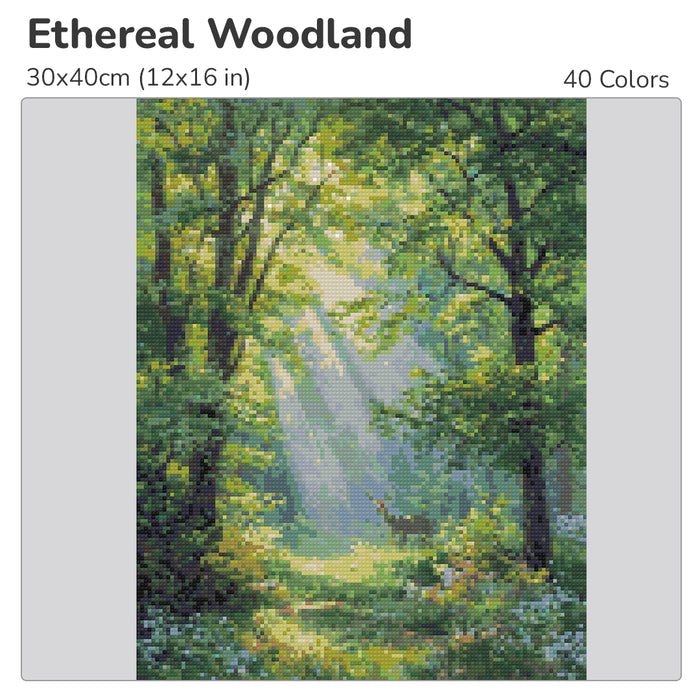 Ethereal Woodland Diamond Painting Kit-30x40cm (12x16 in)-Heartful Diamonds