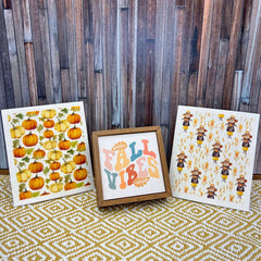 Fall Scarecrow Swedish Dish Cloths - Swedish Dishcloth