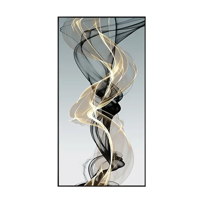 Golden Tempest - Modern Minimalist Abstract