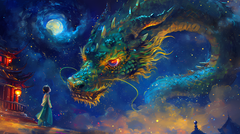 Guardian of the Celestial Gate Diamond Painting Kit-70x40cm (28x16 in)-Heartful Diamonds