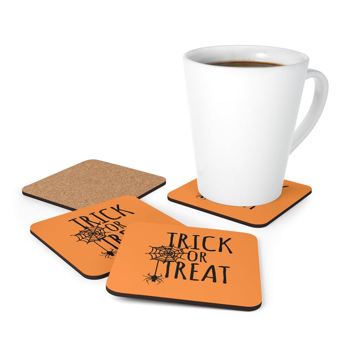 Halloween Coaster Set, Trick or Treat Coasters, Fall Coaster Set Home Decor