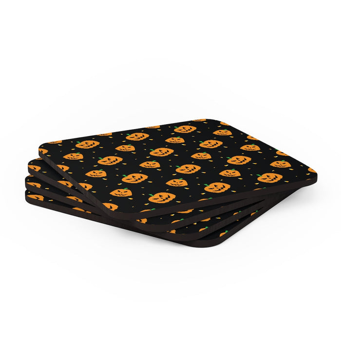 Halloween Corkwood Coaster Set Home Decor
