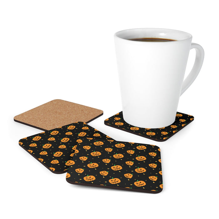 Halloween Corkwood Coaster Set Home Decor