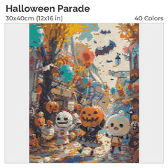 Halloween Parade Diamond Painting Kit-30x40cm (12x16 in)-Heartful Diamonds
