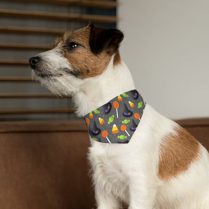 Halloween Pet Bandana Collar, Spiderweb Pet Bandana, Spooky Pet Collar, Dog Costume Pets