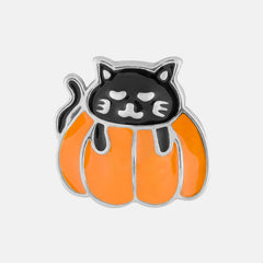 Happy Cat on Pumpkin - Orange