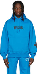Helmut Lang Cross Hoodie - Cerulean