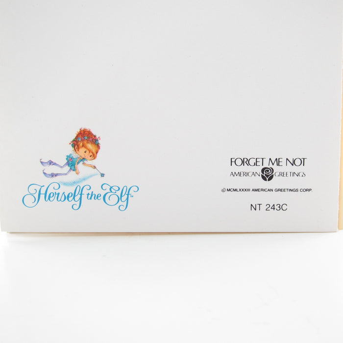Herself the Elf vintage 1983 thank you card