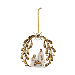 Holy Night Resin Nativity Scene Ornament