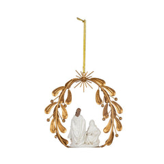 Holy Night Resin Nativity Scene Ornament