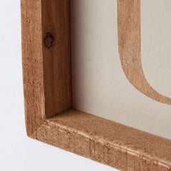 I Love Us Natural Inset Box Sign