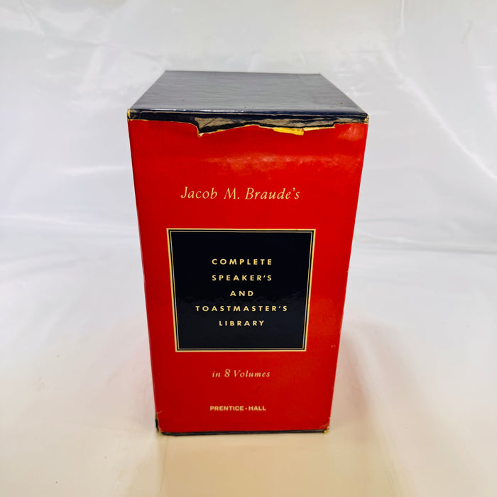 Jacob M. Braude's Complete Speaker's and Toastmaster's Library (1967) – 8 Volume Box Set
