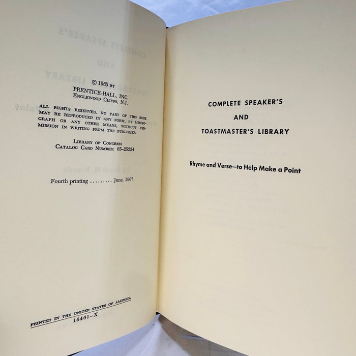 Jacob M. Braude's Complete Speaker's and Toastmaster's Library (1967) – 8 Volume Box Set