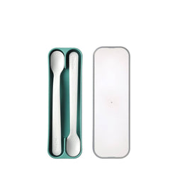 Kinder-Fütterlöffel, 2 Stück - Deep Turquoise | Mepal