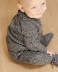 Knit Sweater in Heathered Indigo