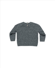 Knit Sweater in Heathered Indigo