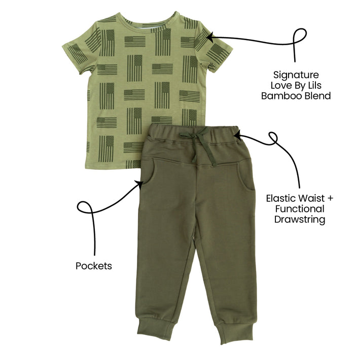 Kolton Bamboo Tee + Jogger Set