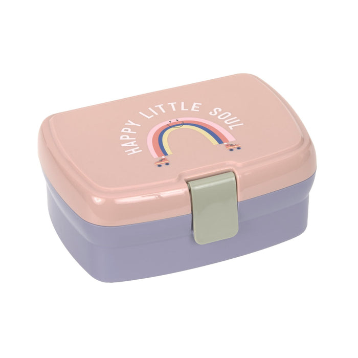 Lässig Brotdose Rainbow Rosa mit herausnehmbarer Snackschale
