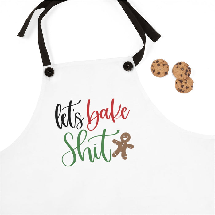 Lets Bake Shit Apron, Christmas Cookie Apron, Cookie Crew, Christmas Cookie, Christmas Baker Accessories