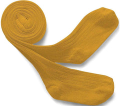 Collegien,Louise Ribbed Tights, Curcuma,CouCou,Girl Shoes, Socks & Tights