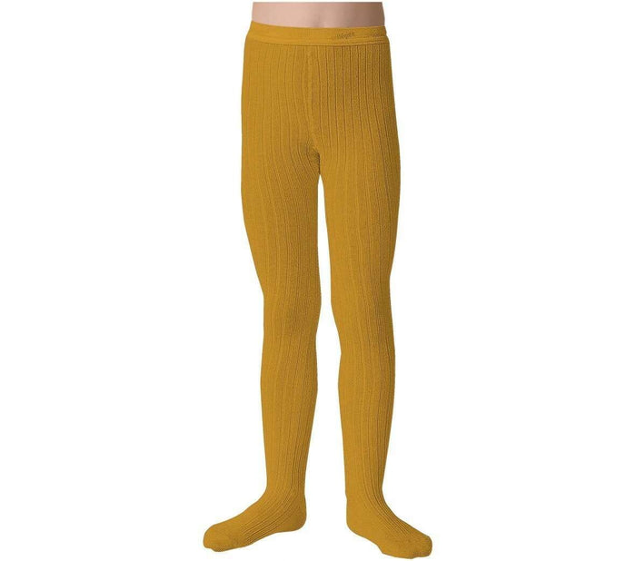 Collegien,Louise Ribbed Tights, Curcuma,CouCou,Girl Shoes, Socks & Tights